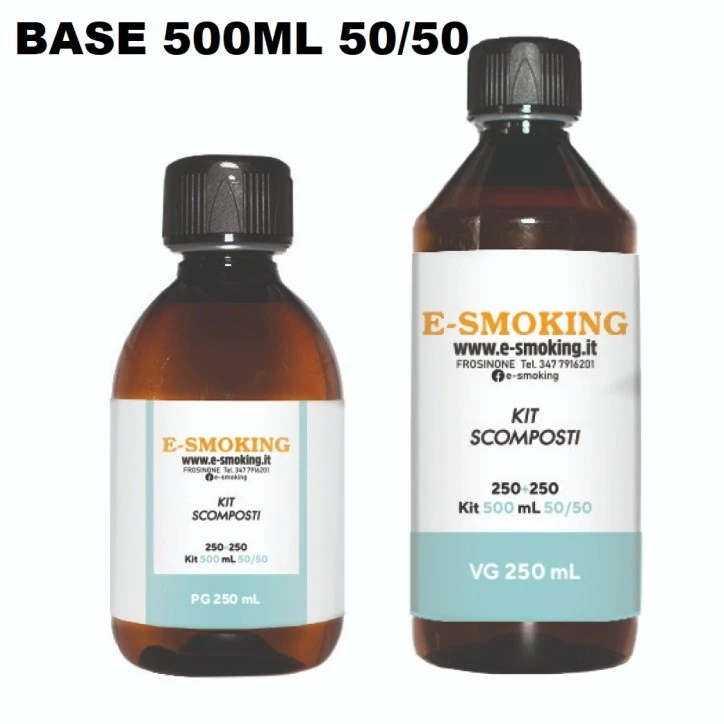 KIT SCOMPOSTO CELESTE 500ML 50/50 E-SMOKING
