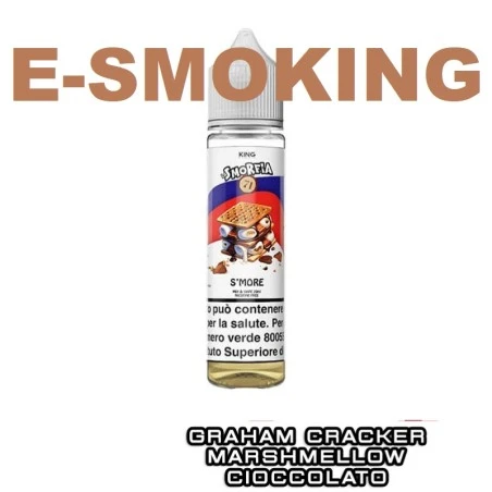 LA SMORFIA N.71 MIX&VAPE 20 ML KING LIQUID GRAHAM CRACKER CIOCCOLATO MARSHMALLOW