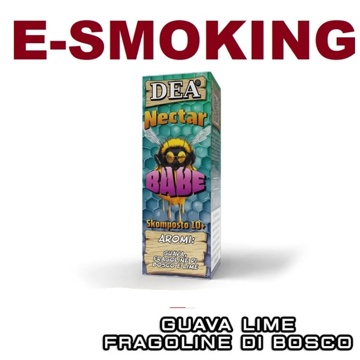 BABE NECTAR MINI SHOT 10 ML DEA FLAVOR GUAVA LIME FRAGOLINE DI BOSCO