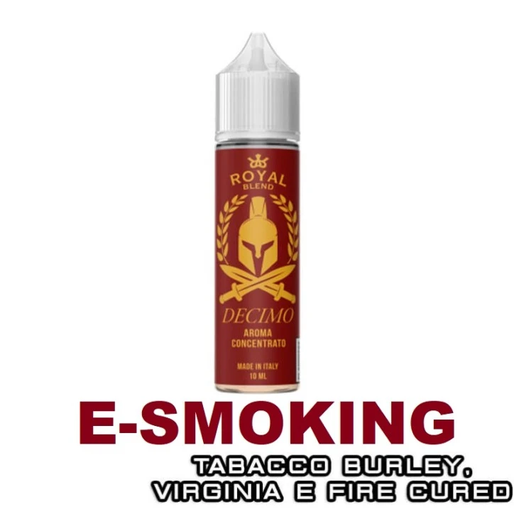 ROYAL BLEND Decimo Aroma Shot 10 ml in 60 ml - Tabacco Virginia, Tabacco Burley e Dark Fire Cured