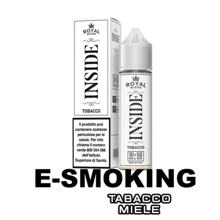INSIDE AROMA SHOT 10 ML IN 60 ML ROYAL BLEND TABACCO MIELE