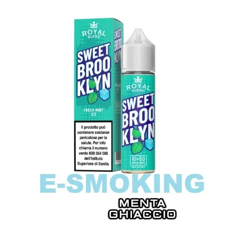 ROYAL BLEND Sweet Brooklyn Aroma Shot 10 ml in 60 ml - Menta Fredda Ice