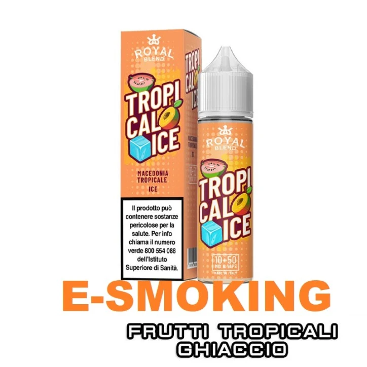 ROYAL BLEND Tropical Ice Aroma Shot 10 ml in 60 ml - Macedonia Tropicale Ice