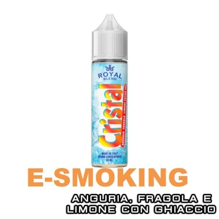 ROYAL BLEND Cristal Aroma Shot 10 ml in 60 ml - Anguria, Fragola, Limone Extra Ice