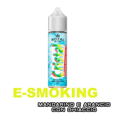 MANDARINO ARANCIO EXTRA ICE CRISTAL AROMA SHOT 10 ML IN 60 ML ROYAL BLEND ICE ARANCIA MANDARINO