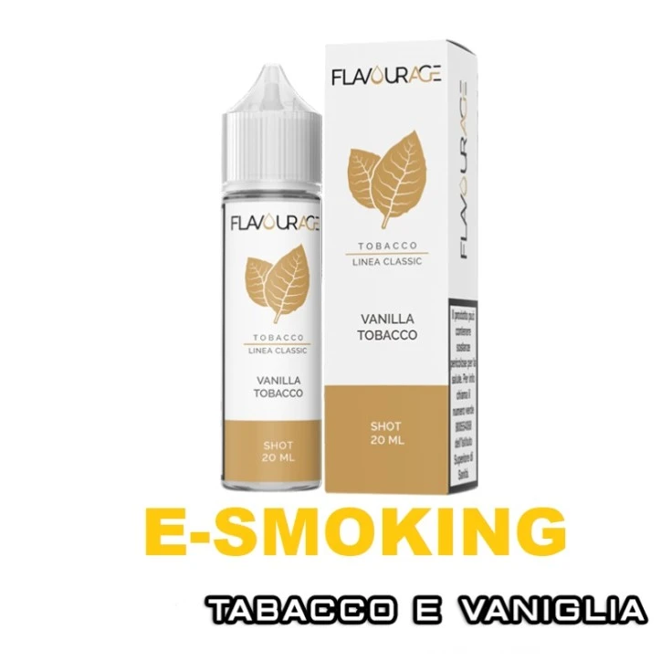 VANILLA TOBACCO AROMA SHOT 20 ML FLAVOURAGE TABACCO VANIGLIA