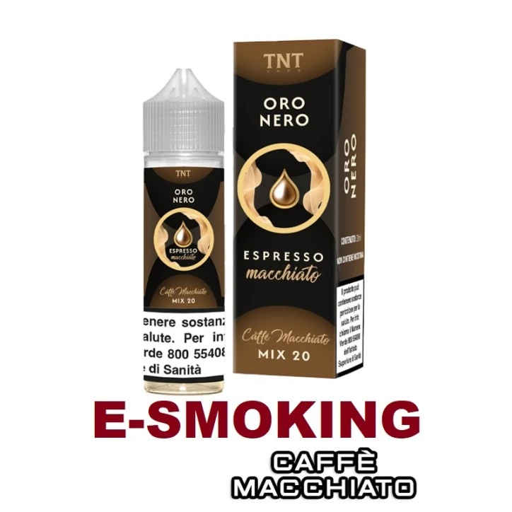 ESPRESSO MACCHIATO ORO NERO MIX&VAPE 20 ML TNT VAPE CAFFÈ LATTE