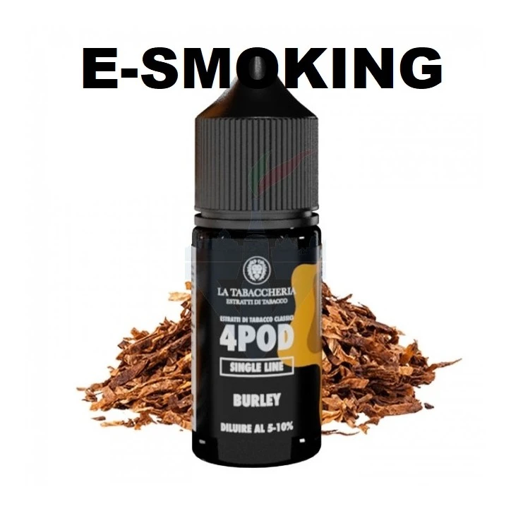 BURLEY EXTRA DRY 4POD AROMA CONCENTRATO 10ML LA TABACCHERIA TABACCO BURLEY