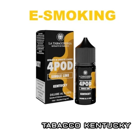 KENTUCKY EXTRA DRY 4POD AROMA CONCENTRATO 10ML LA TABACCHERIA TABACCO KENTUCKY LA TABACCHERIA 1 - E-Smoking di Fiacco Marco 