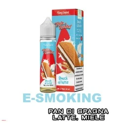 TALE & QUALE SNACK AL LATTE MIX&VAPE 20 ML KING LIQUID PAN DI SPAGNA LATTE MIELE