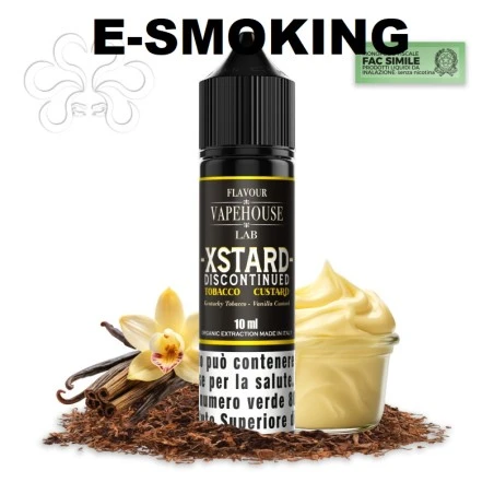 LAB XSTARD DISCONTINUED AROMA 10/60 ML SHOT VAPEHOUSE KENTUCKY TOBACCO, VANILLA CUSTARD