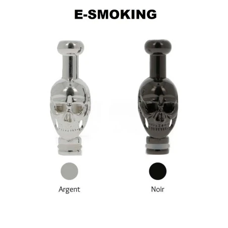 DRIP TIP SKULL DI METALLO ATTACCO 510 DIY UP
