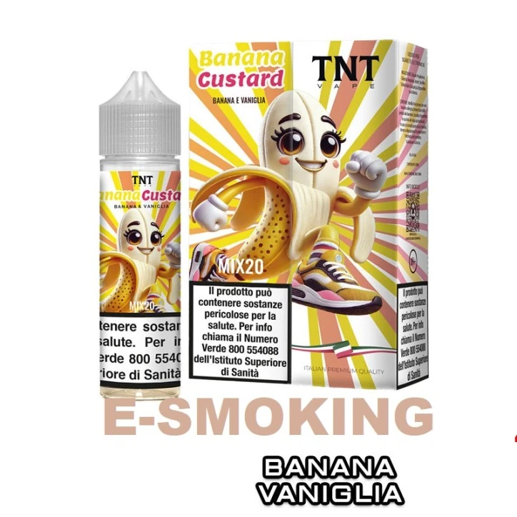 BANANA CUSTARD MIX&VAPE 20 ML TNT VAPE BANANA VANIGLIA