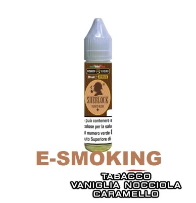 SHERLOCK AROMA SHOT 20ML FASHION VAPE TABACCO MICROFILTRATO NOCCIOLA VANIGLIA CARAMELLO FASCION VAPE 1 - E-Smoking di Fiacco Mar