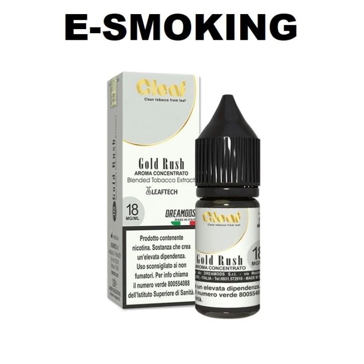 GOLD RUSH CLEAF AROMA CONCENTRATO CON  NICOTINA 18MG DREAMODS