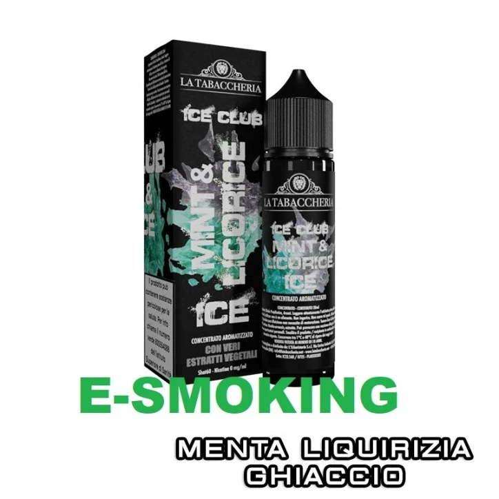 MINT & LICORICE ICE 20ML – LA TABACCHERIA ICE CLUB AROMA MENTA E LIQUIRIZIA