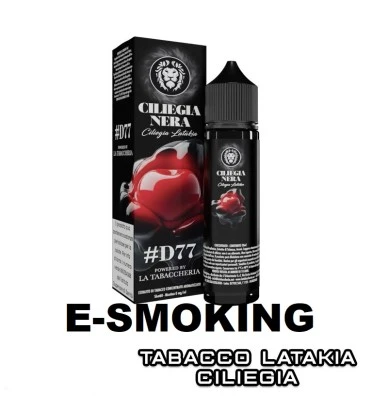 CILIEGIA NERA AROMA SHOT 20 ML D77 POWERED BY LA TABACCHERIA LA TABACCHERIA 1 - E-Smoking di Fiacco Marco 