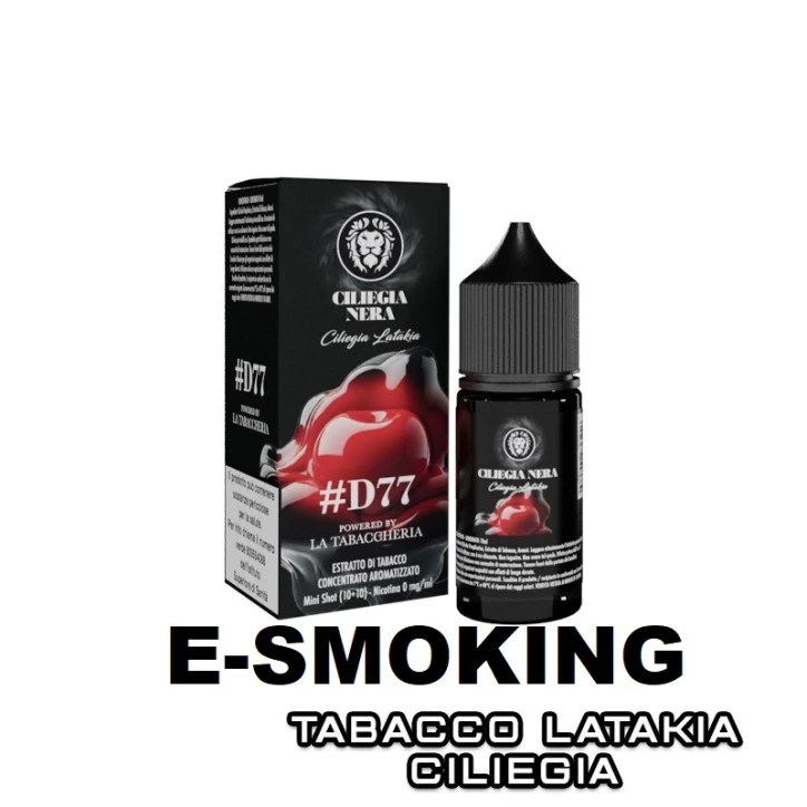 CILIEGIA NERA MINI SHOT 10 10 ML D77 POWERED BY LA TABACCHERIA
