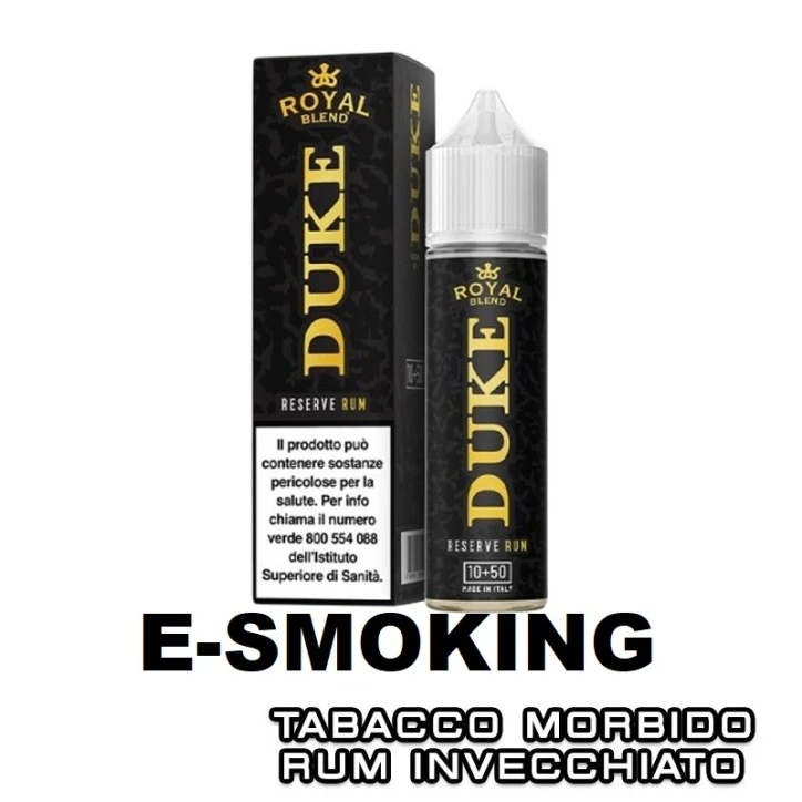 DUKE RESERVE RUM AROMA SHOT 10 ML IN 60 ML ROYAL BLEND TABACCO RUM