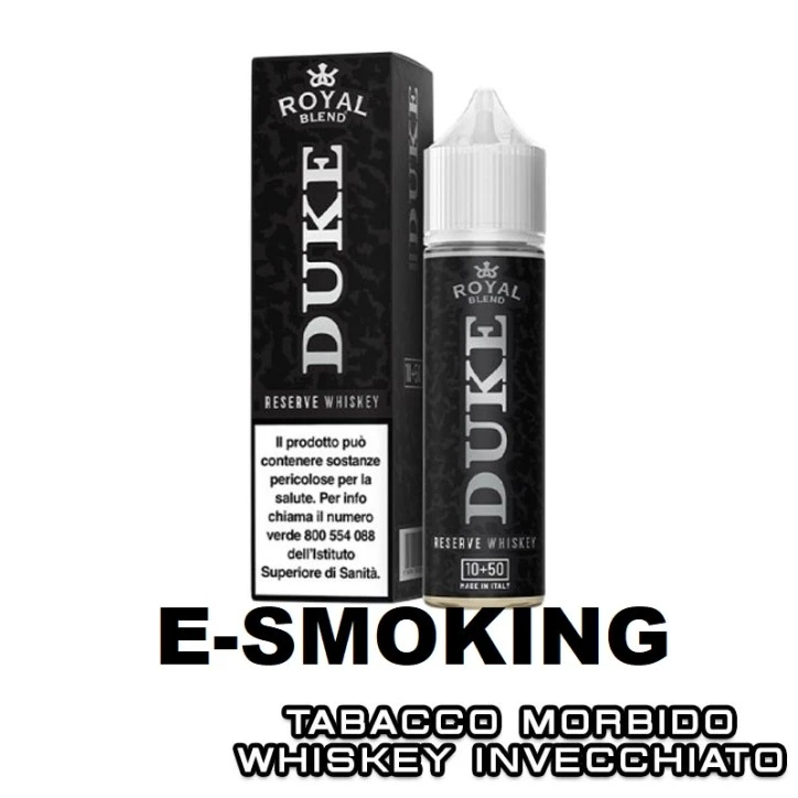 DUKE RESERVE WHISKEY AROMA SHOT 10 ML IN 60 ML ROYAL BLEND TABACCO WHISKY
