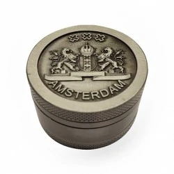 GRINDER IN ALLUMINIO AMSTERDAM, 4 PARTI CON RETE.