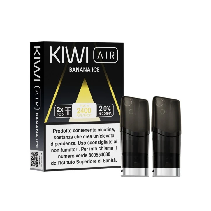 KIWI AIR 2PZ POD - BANANA ICE - 20 MG - TPD IT