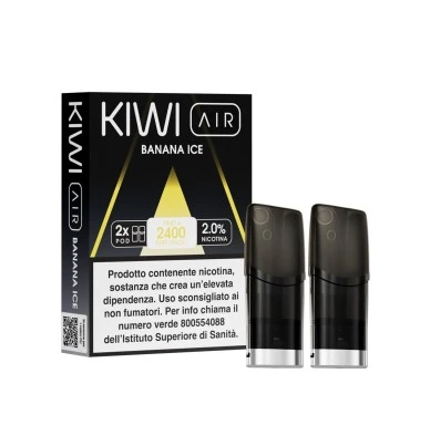 KIWI AIR 2PZ POD - BANANA ICE - 20 MG - TPD IT Kiwi Vapor 1 - E-Smoking di Fiacco Marco 