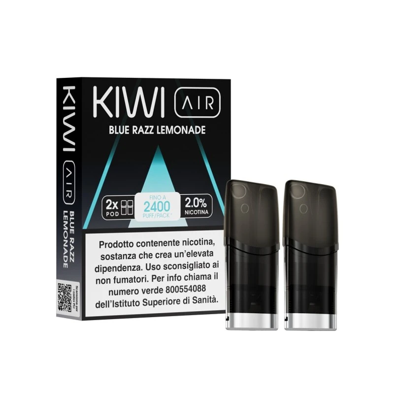 KIWI AIR 2PZ POD - BLUE RAZZ LEMONADE - 20 MG - TPD IT Kiwi Vapor 1 - E-Smoking di Fiacco Marco 