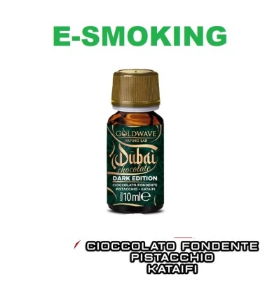 DARK EDITION DUBAI CHOCOLATE AROMA CONCENTRATO 10 ML GOLDWAVE GOLDWAVE VAPING LAB 1 - E-Smoking di Fiacco Marco 