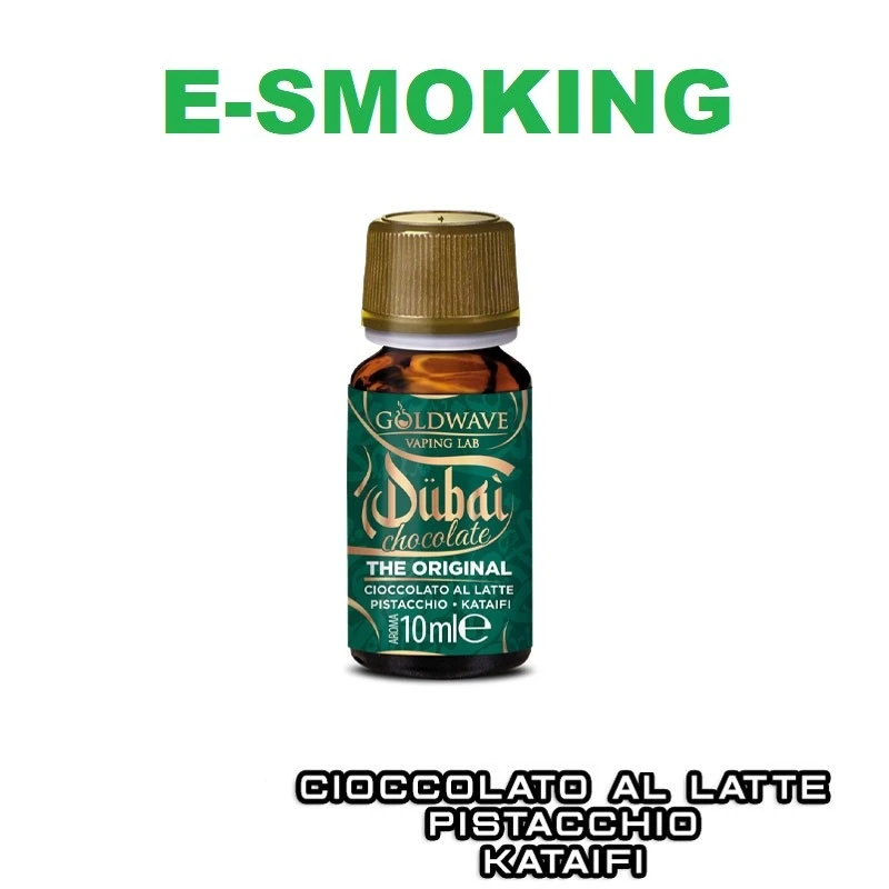 THE ORIGINAL DUBAI CHOCOLATE AROMA CONCENTRATO 10 ML GOLDWAVE GOLDWAVE VAPING LAB 1 - E-Smoking di Fiacco Marco 
