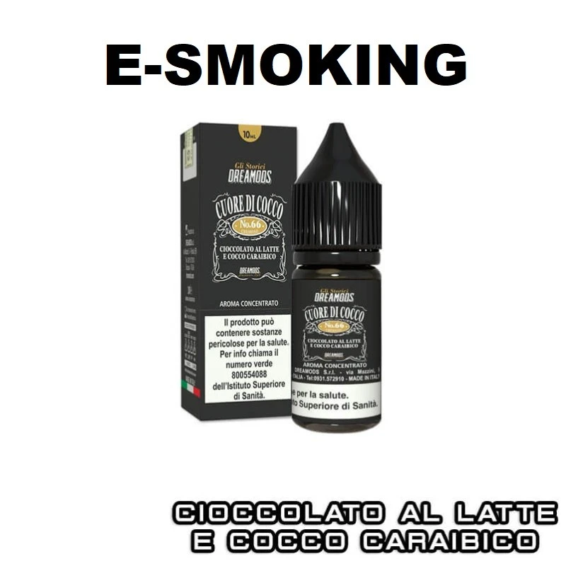 CUORE DI COCCO NO.66 AROMA 10 ML DREAMODS CIOCCOLATO BIANCO COCCO DREAMODS 1 - E-Smoking di Fiacco Marco 