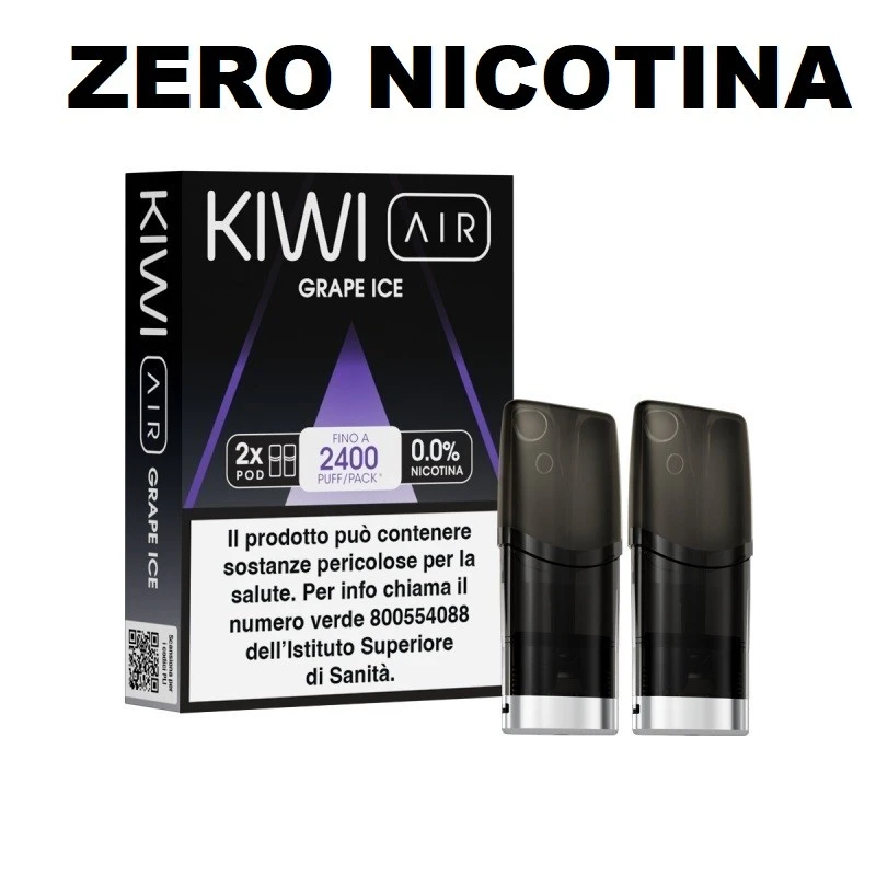 KIWI AIR 2PZ POD - GRAPE ICE - 00 MG - TPD IT Kiwi Vapor 1 - E-Smoking di Fiacco Marco 