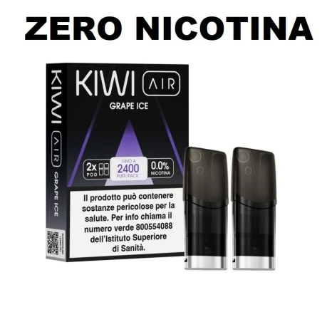 KIWI AIR 2PZ POD - GRAPE ICE - 00 MG - TPD IT Kiwi Vapor 1 - E-Smoking di Fiacco Marco 