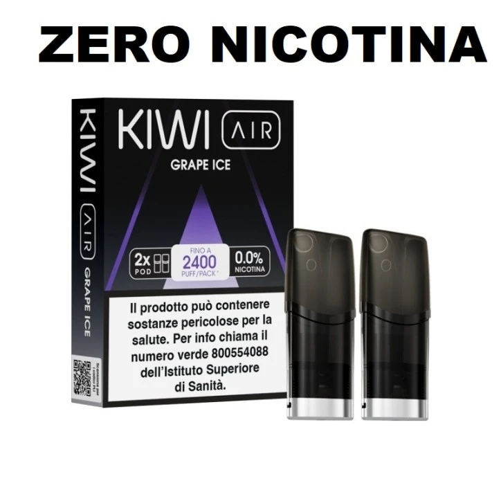 KIWI AIR 2PZ POD - GRAPE ICE - 00 MG - TPD IT
