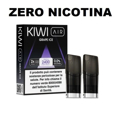 KIWI AIR 2PZ POD - GRAPE ICE - 00 MG - TPD IT Kiwi Vapor 1 - E-Smoking di Fiacco Marco 