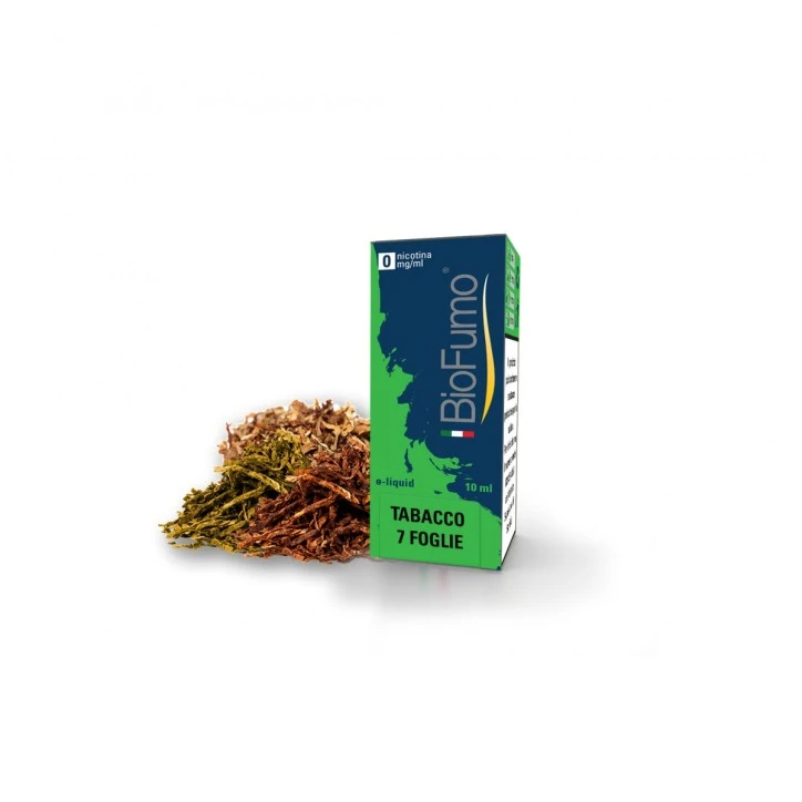TABACCO 7 FOGLIE LIQUIDO PRONTO 10 ML SENZA NICOTINA BIOFUMO