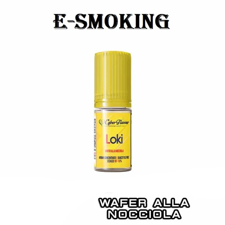 LOKI AROMA CONCENTRATO 10ML CYBER FLAVOUR WAFER NOCCIOLA