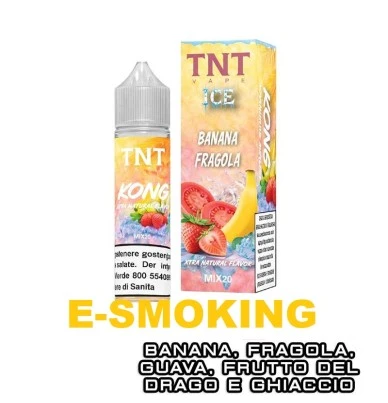 KONG FRUITY ICE MIX&VAPE 20 ML TNT VAPE BANANA FRAGOLA GUAVA FRUTTO DEL DRAGO ICE TNT VAPE 1 - E-Smoking di Fiacco Marco 
