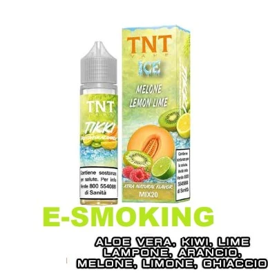 TIKKI FRUITY ICE MIX&VAPE 20 ML TNT VAPE LIMONE LIME ARANCIA KIWI MELONE LAMPONE ALOE VERA ICE TNT VAPE 1 - E-Smoking di Fiacco 