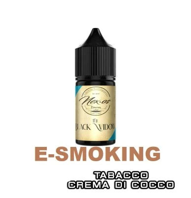 THE BLACK WIDOW AROMA CONCENTRATO 10 ML NEXOS TABACCO CREMA DI COCCO To Be Pharma 1 - E-Smoking di Fiacco Marco 