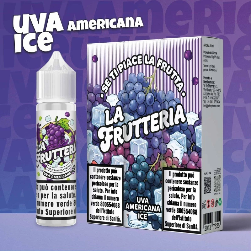UVA ICE AROMA 10/60 ML SHOT LA FRUTTERIA TO BE PHARMA To Be Pharma 1 - E-Smoking di Fiacco Marco 