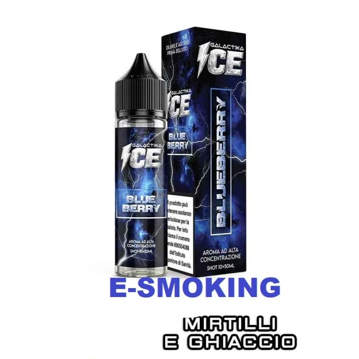 GALACTIKA Blueberry Ice Aroma Shot 10 ml in 60 ml - Mirtillo e Ghiaccio
