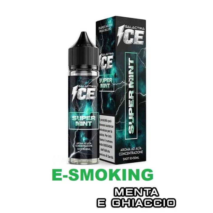 SUPER MINT ICE Aroma Shot 10ml in 60ml GALACTIKA ICE Menta Ghiaccio