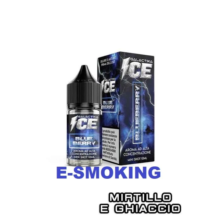 BLUEBERRY ICE Aroma Mini Shot 10 ml in 30 ml GALACTIKA ICE Mirtillo Ghiaccio