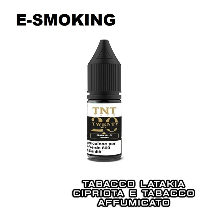 Twenty Mix DEATH VALLEY Aroma Concentrato 10ml TNT Vape Tabacco Latakia Cipriota San Andres