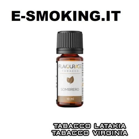 SOMBRERO Aroma Concentrato 10 ml Flavourage Tabacco Virginia Tabacco Latakia [product.brand] 1 - E-Smoking di Fiacco Marco 
