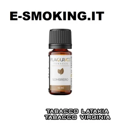 SOMBRERO Aroma Concentrato 10 ml Flavourage Tabacco Virginia Tabacco Latakia [product.brand] 1 - E-Smoking di Fiacco Marco 