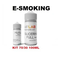 JANLAB Kit Base Scomposta 70/30 100 ml VG/PG - Base Neutra per Sigaretta Elettronica