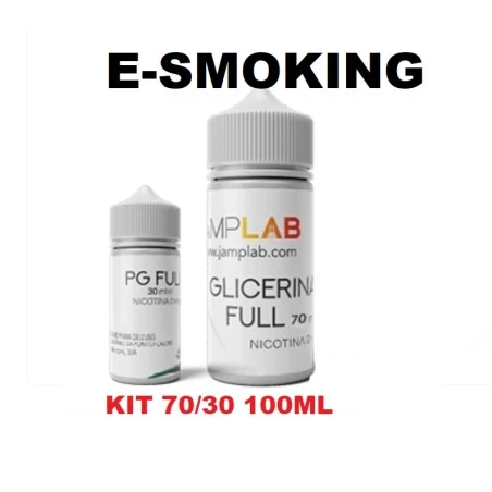 JANLAB Kit Base Scomposta 70/30 100 ml VG/PG - Base Neutra per Sigaretta Elettronica