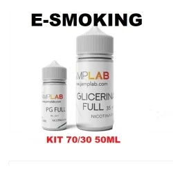JANLAB Kit Base Scomposta 70/30 50 ml VG/PG - Base Neutra per Sigaretta Elettronica
